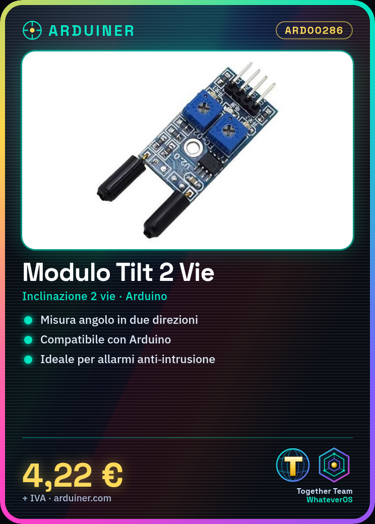 2-Way Tilt Sensor Module for Angle Measurement SW-18015P - Image 7