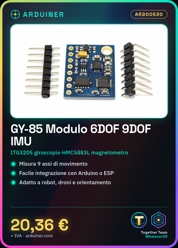 Module GY-85 6DOF 9DOF IMU Capteur 9 Axes gyroscope accéléromètre (ITG3205 + ADXL345 + HMC5883L) – Image 6