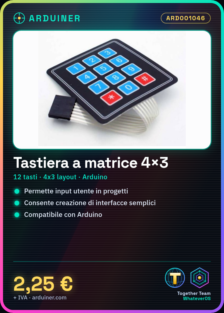 4x3-Matrix-Tastatur für Arduino – Bild 4