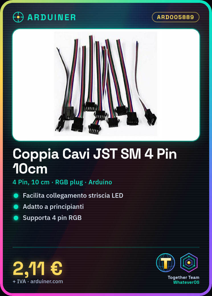 JST SM 4 Pin 10CM RGB Male and Female Plug Jumper Cables Pair for LED Strip - Image 5
