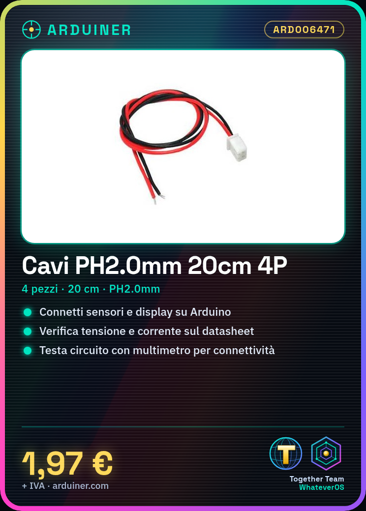 4 x 20CM PH2.0mm 2P Cables - Image 5