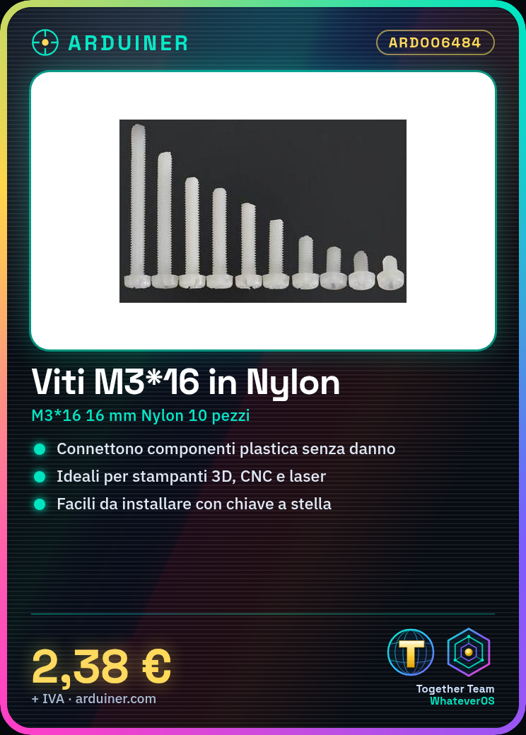 10 Vis M3*16 en Nylon – Image 5