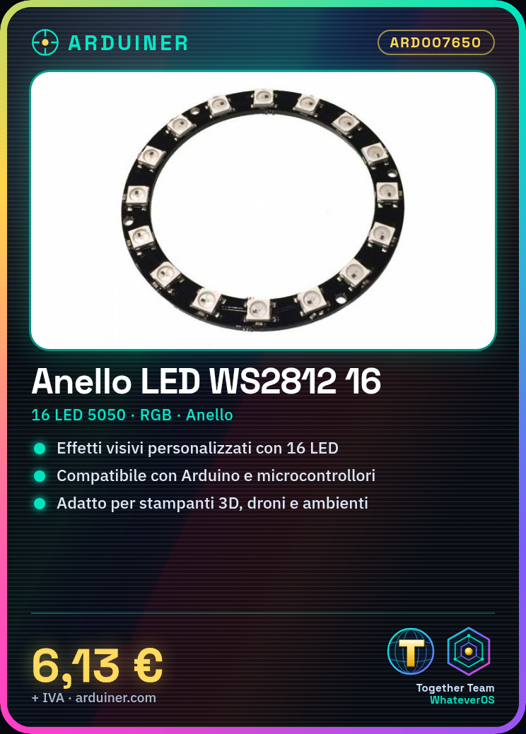 16-LED Ring WS2812 5050 RGB - Image 6