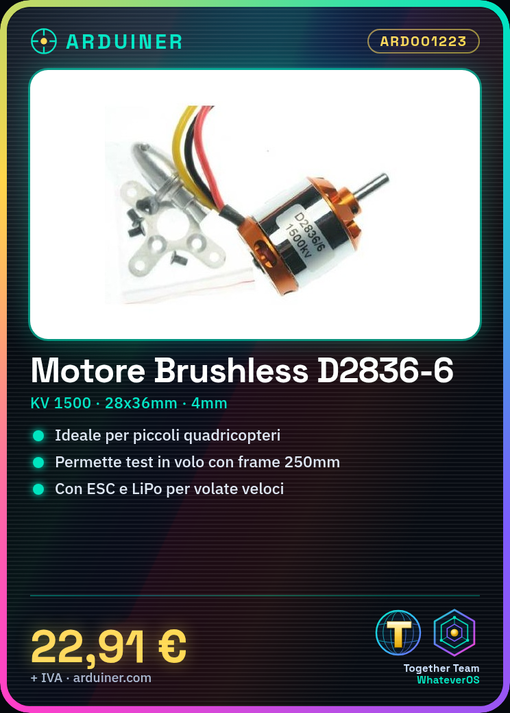 Brushless Motor D2836-6 1500KV – Bild 5