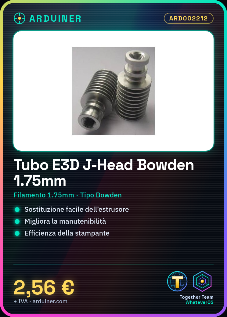 Tuyau métallique interchangeable E3D pour J-Head de type Bowden pour filaments de 1.75mm – Image 5