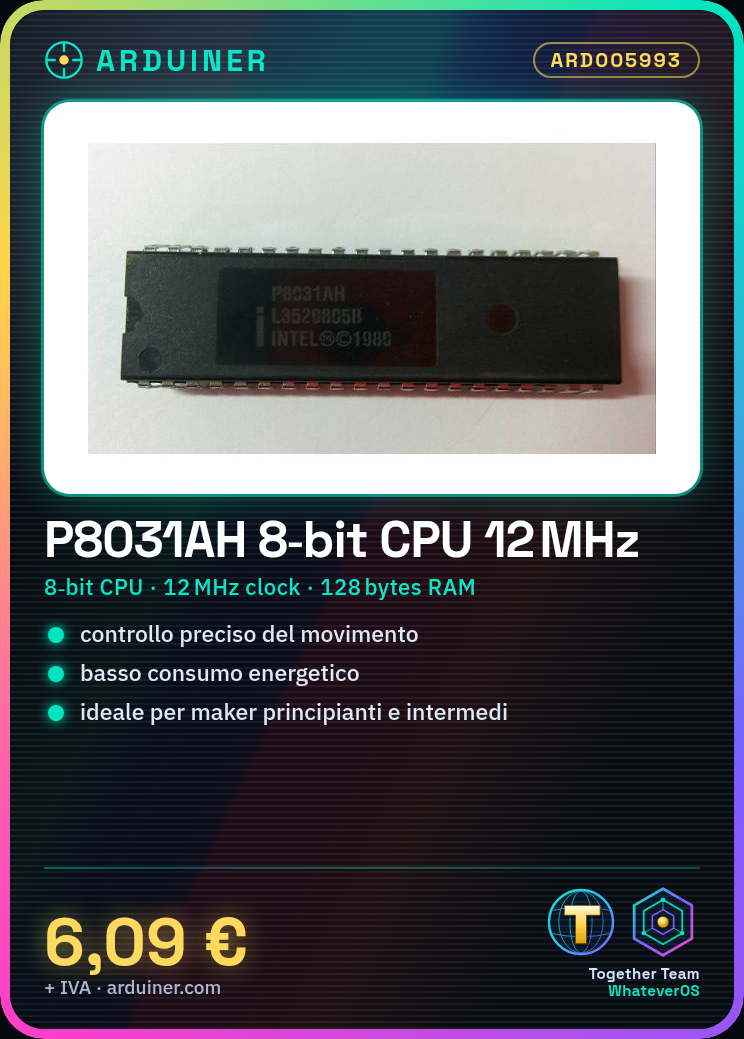 P8031AH processeur microcontrôleur 8 bits 12MHz 128b RAM dip40 – Image 5