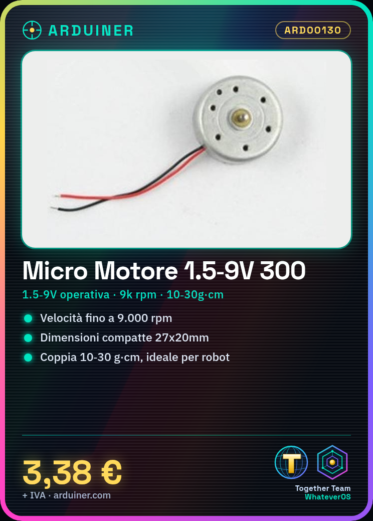 Micro-moteur 1.5V - 9V 300 pour panneaux solaires – Image 8