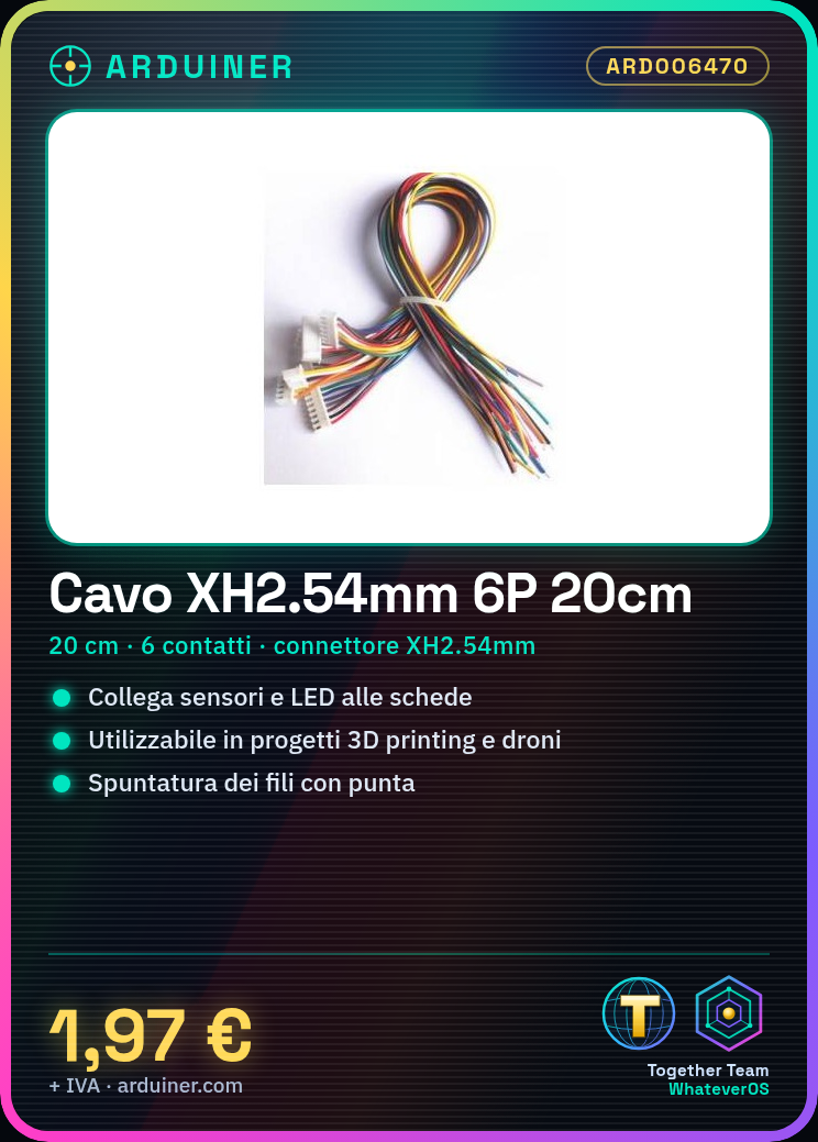 XH2.54mm 6P Male to Female Cable - Image 5