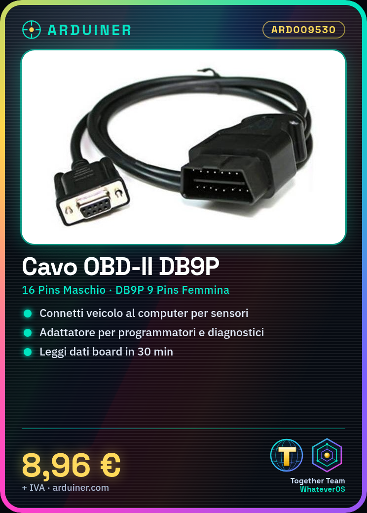 OBD-II to DB9 Adapter Cable Male 16P to Female 9P Serial - Image 5
