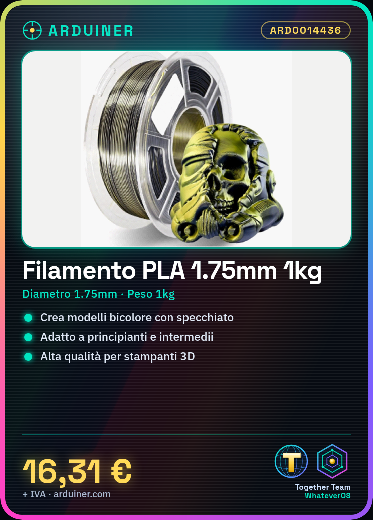 Filamento PLA 1.75mm 1kg – Bicolor Negro/Dorado – Alta Calidad para Impresoras 3D - Imagen 4