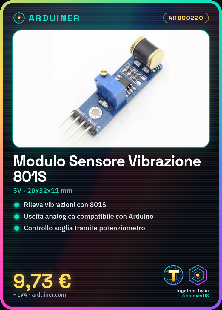 801S Analog Vibration Sensor Module for Arduino - Image 9