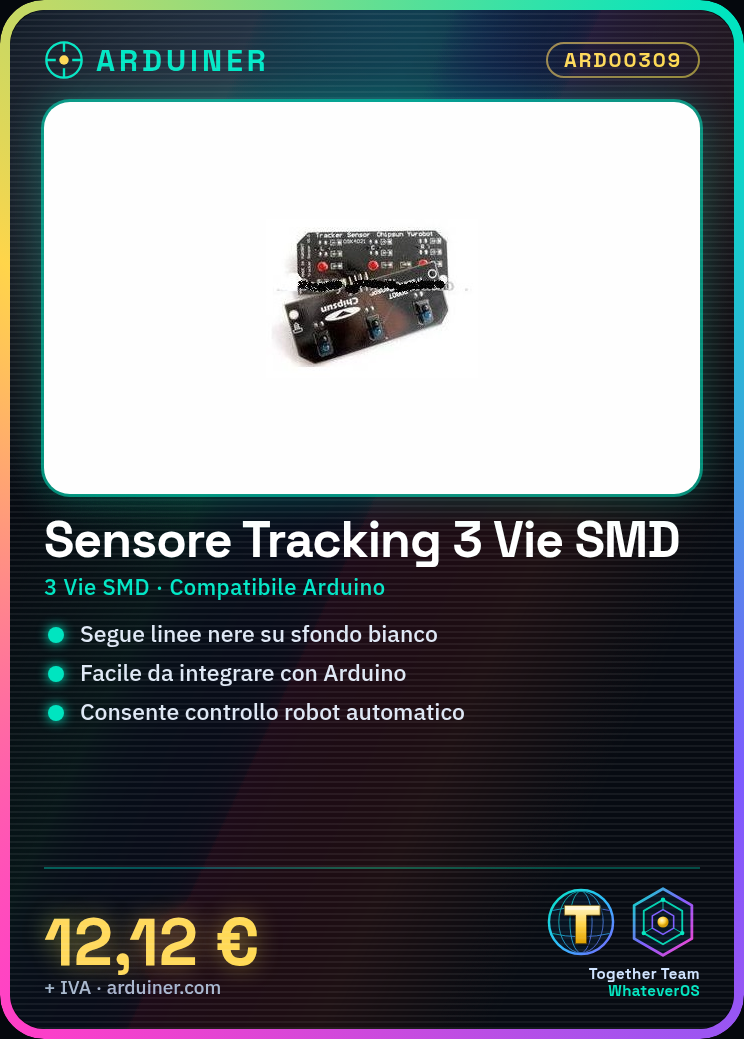 Sensore Tracking Segui Linea SMD a 3 Vie per Robot, Rover Macchine - immagine 5