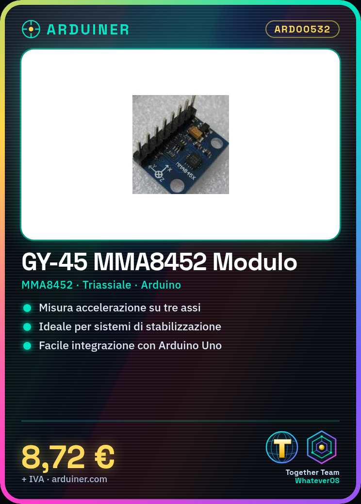 GY-45 MMA8452 Sensor, Digital Triaxial Module for Arduino (MMA8452) - Image 5