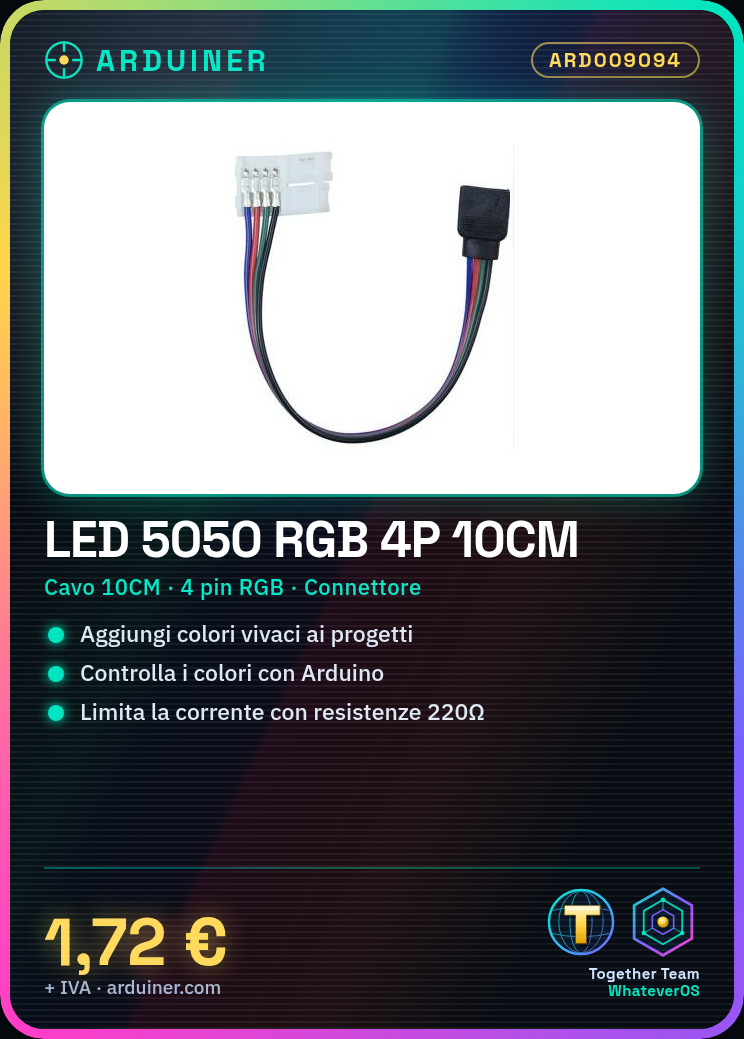 LED 5050 3528 RGB 4P 10CM Connector Cable - Image 5