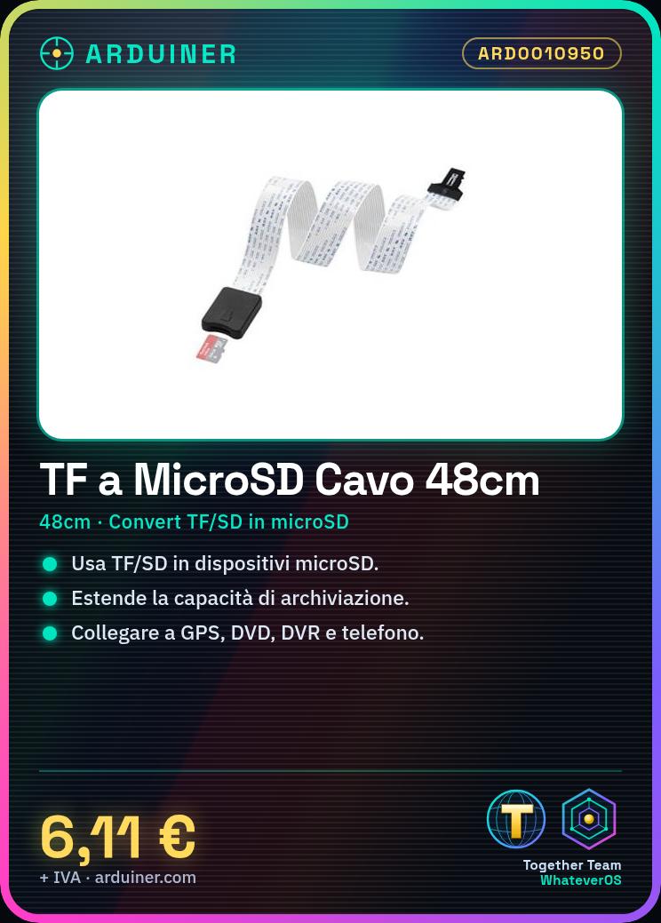TF to Micro SD Card Extension Cable Adapter Converter 48cm for Car GPS, DVD, DVR, Phone - Image 5