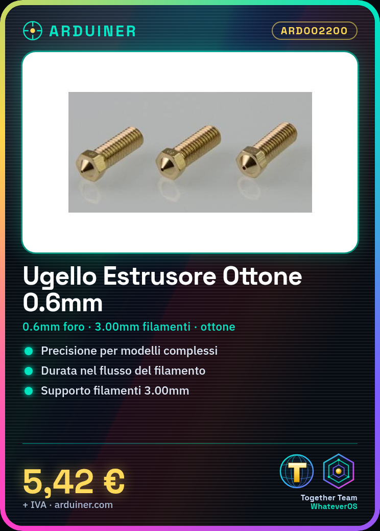 Bronzene Extruder Düse E3DV6 0,6mm für 3,00mm Filamente – Bild 5