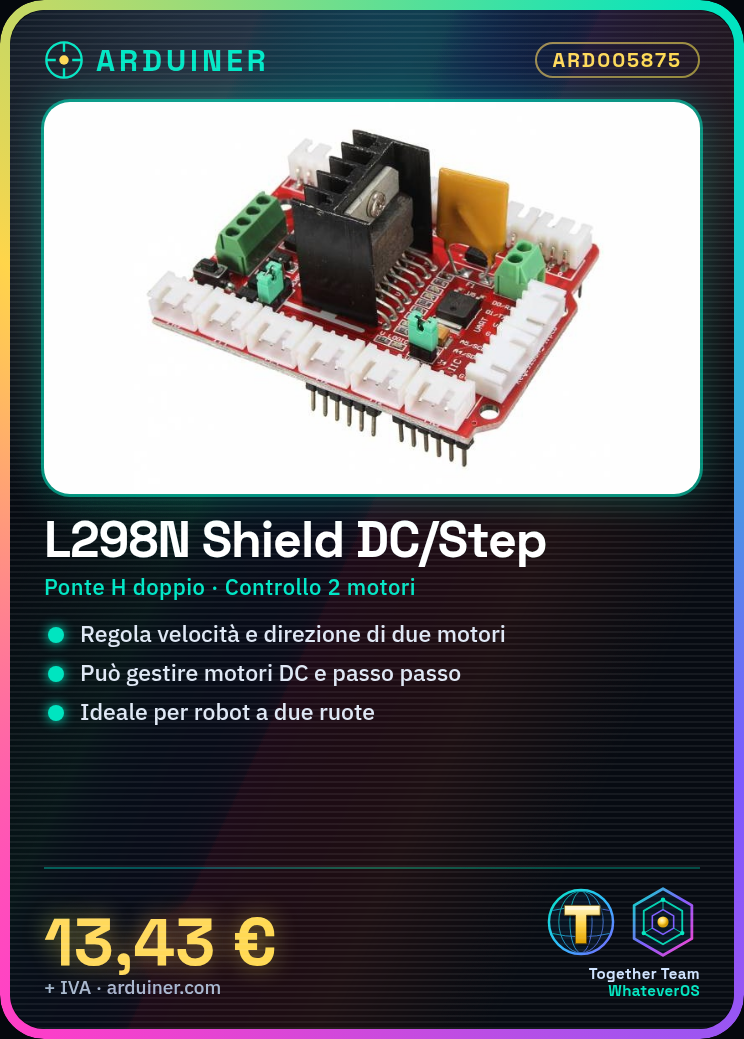 L298N Motor Driver Shield for Arduino DC and Stepper Motors - Image 11