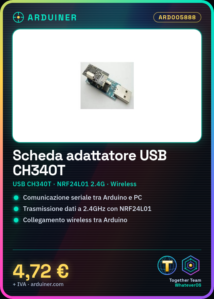 USB-Serienschnittstelle CH340T + 2,4G NRF24L01 drahtloses Modul für Arduino – Bild 5