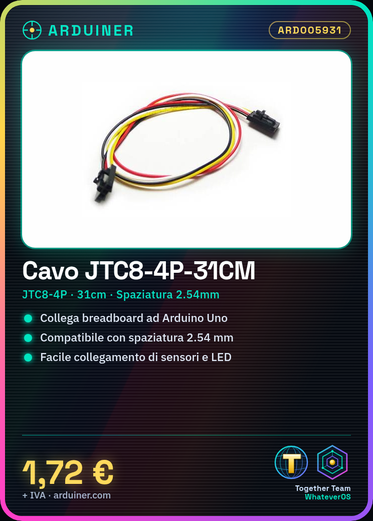 JTC8-4P-31CM Câble avec Écartement de 2.54mm – Image 5