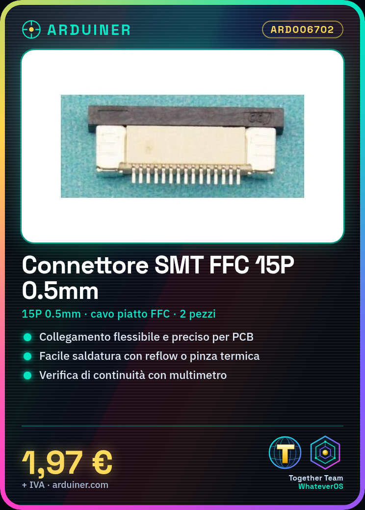 2 Stück SMT-Buchse für FFC-Flachbandkabel 15P 0,5mm – Bild 5