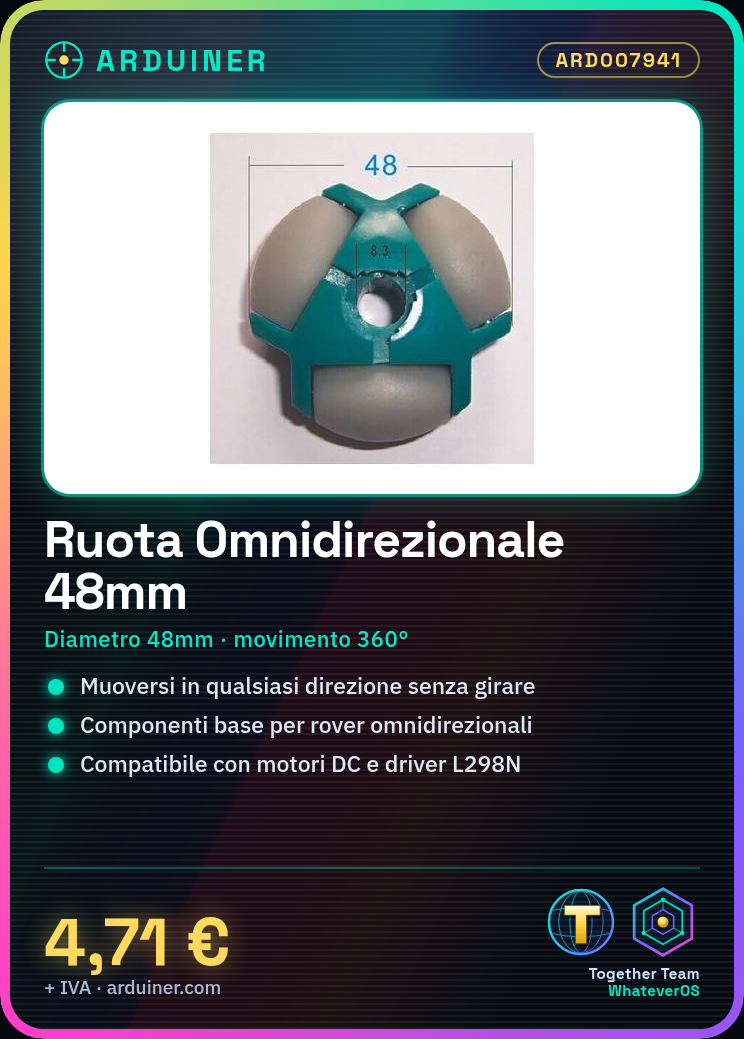 Roue Omnidirectionnelle 48MM pour Smart Car, Robot, Rover – Image 6