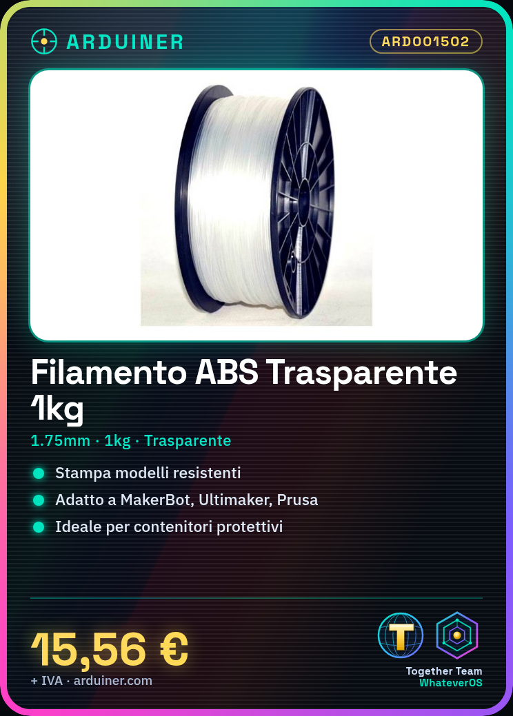 ABS-Filament 1.75mm 1kg – Transparent – Hochwertig für 3D-Drucker (MakerBot, Ultimaker, Prusa, RepRap) – Bild 7