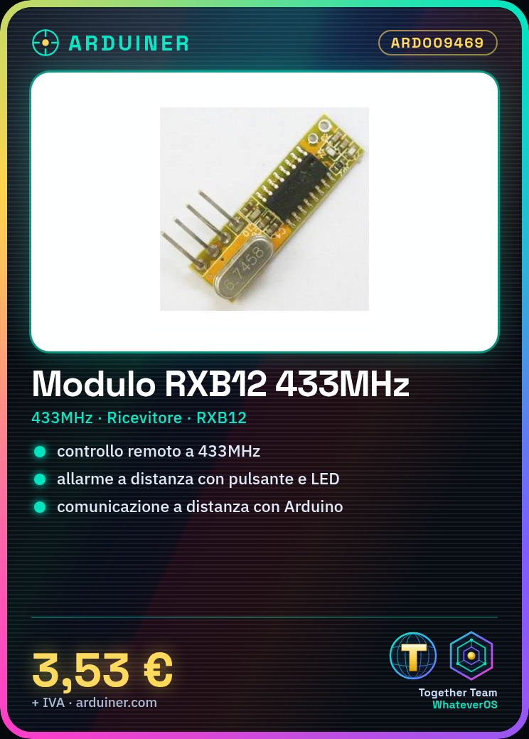 SYN470R Module RXB12 / Récepteur sans fil 433MHZ – Image 5