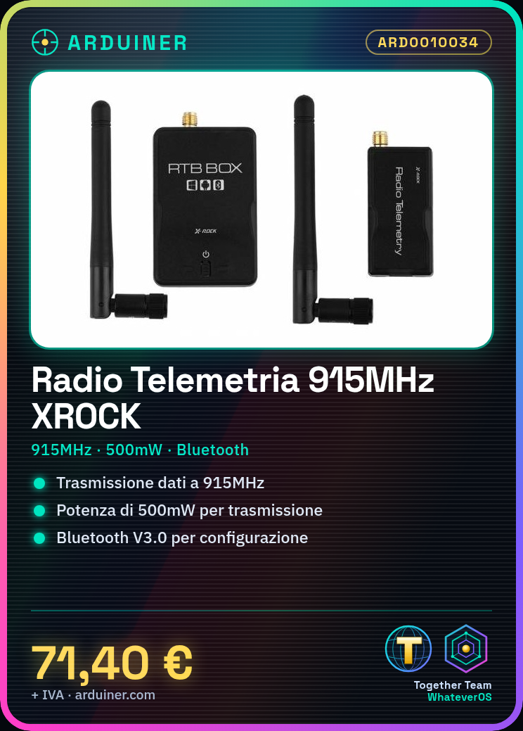 Radio Telemetrique APM/PIX Bluetooth V1-11 500mW 915MHz XROCK Transmetteur et Récepteur – Image 12