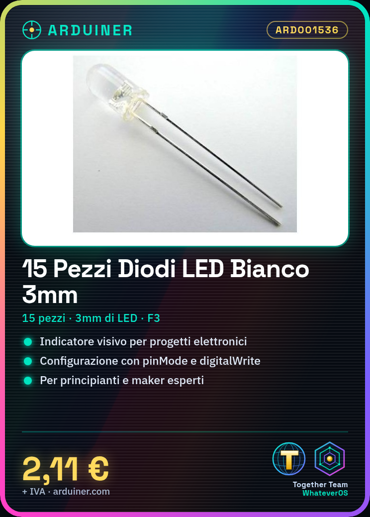 15 Weiß LED Diode 3mm F3 – Bild 5