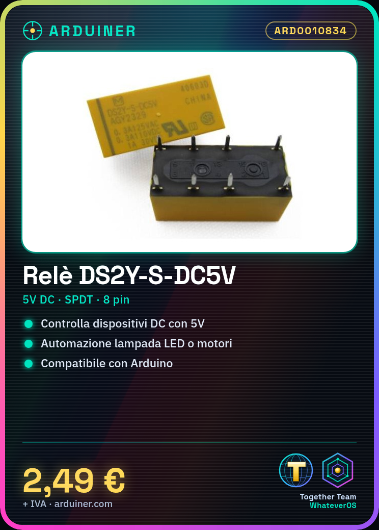 Relais 5V DC 8 broches DS2Y-S-DC5V – Image 5