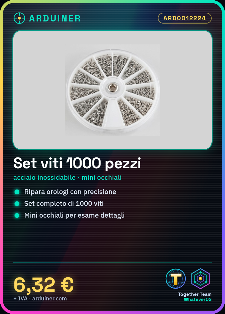 Kit de vis en acier inoxydable de 1000 pièces, lunettes électroniques miniatures pour réparation d'horloges, kit de vis et tournevis – Image 4