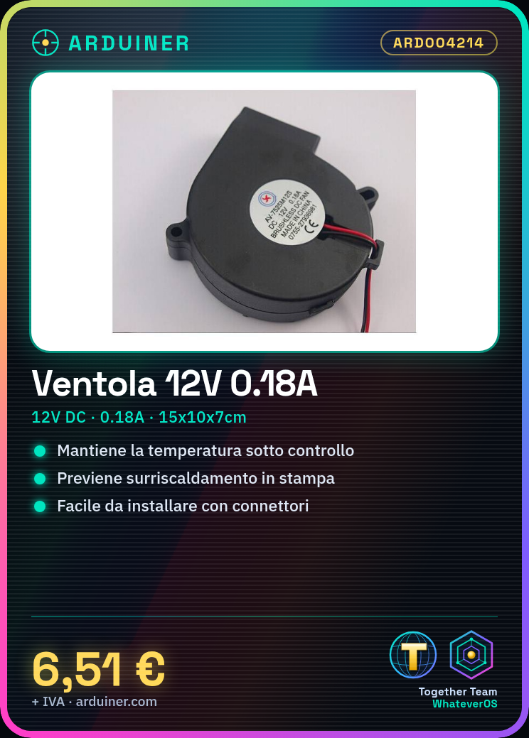 Ventilateur Refroidissement 12V DC 0.18A 15x10x7cm pour Imprimantes 3D Ultimaker – Image 5