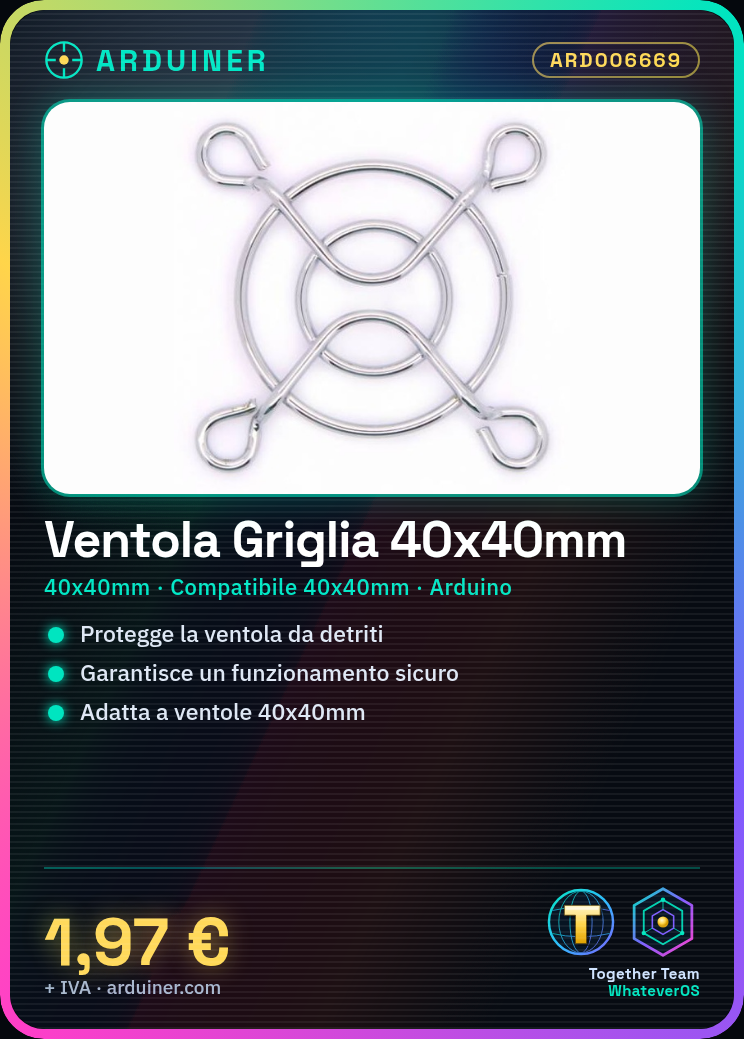 Grille de protection pour ventilateur Mes. 40x40mm – Image 9