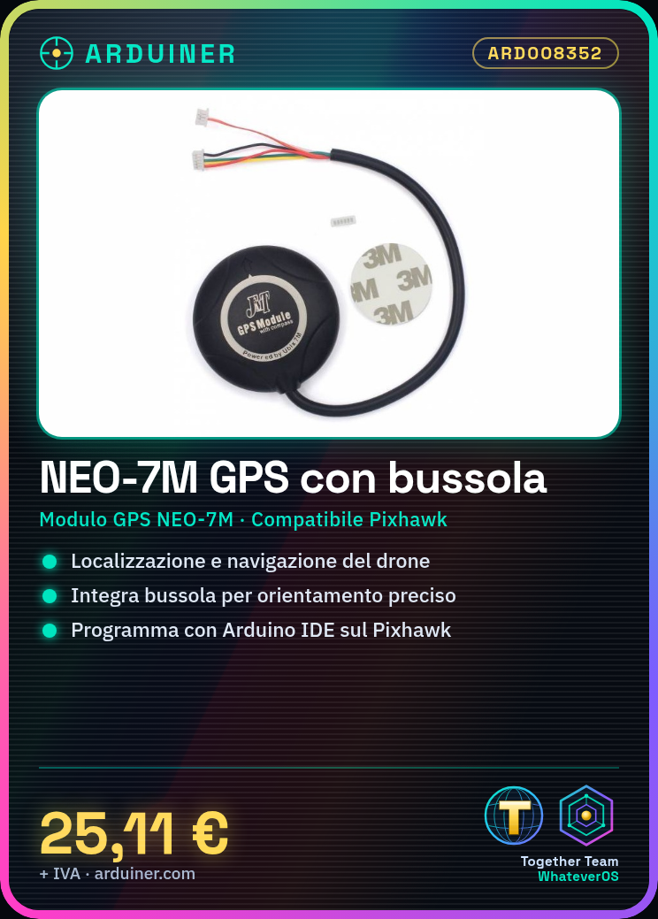 NEO-7M APM Modulo GPS con bussola per Pixhawk - immagine 6
