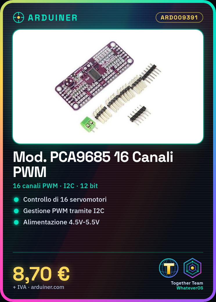 PCA9685 16-Kanal PWM Servo Steuerungsmodul 12 Bit FM I2C – Bild 5