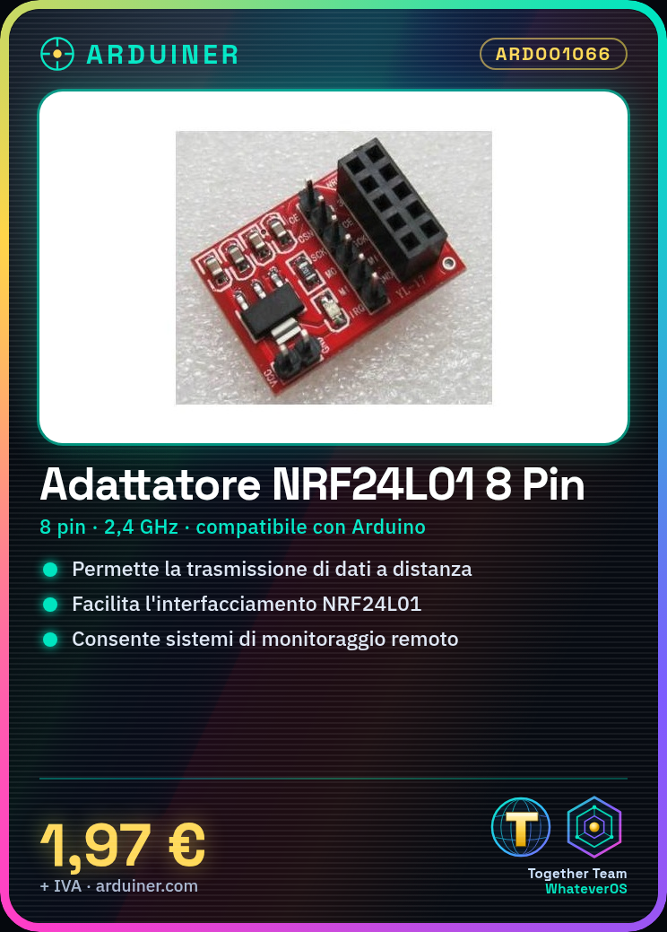 8-Pin-Anschlussadapter für NRF24L01 2,4 GHz für Arduino – Bild 4