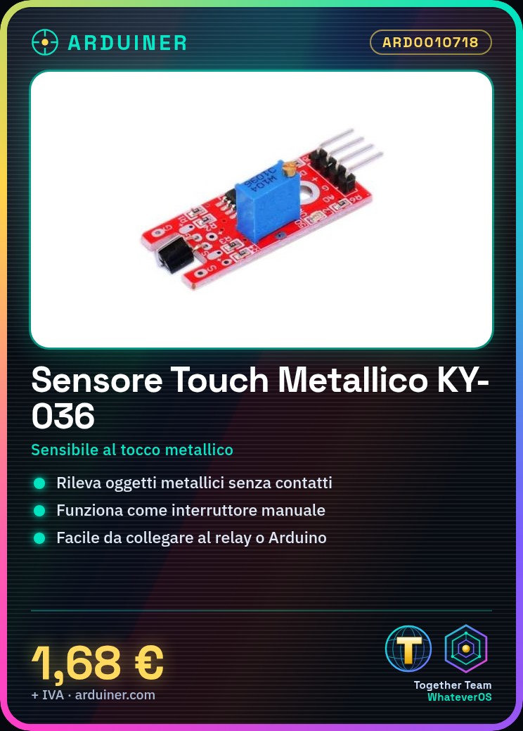 Module Capteur tactile métallique KY-036 – Image 5