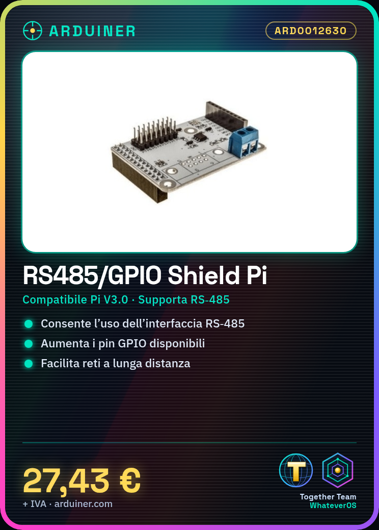 RS485/GPIO Shield Raspberry Pi V3.0 Expansión - Imagen 4