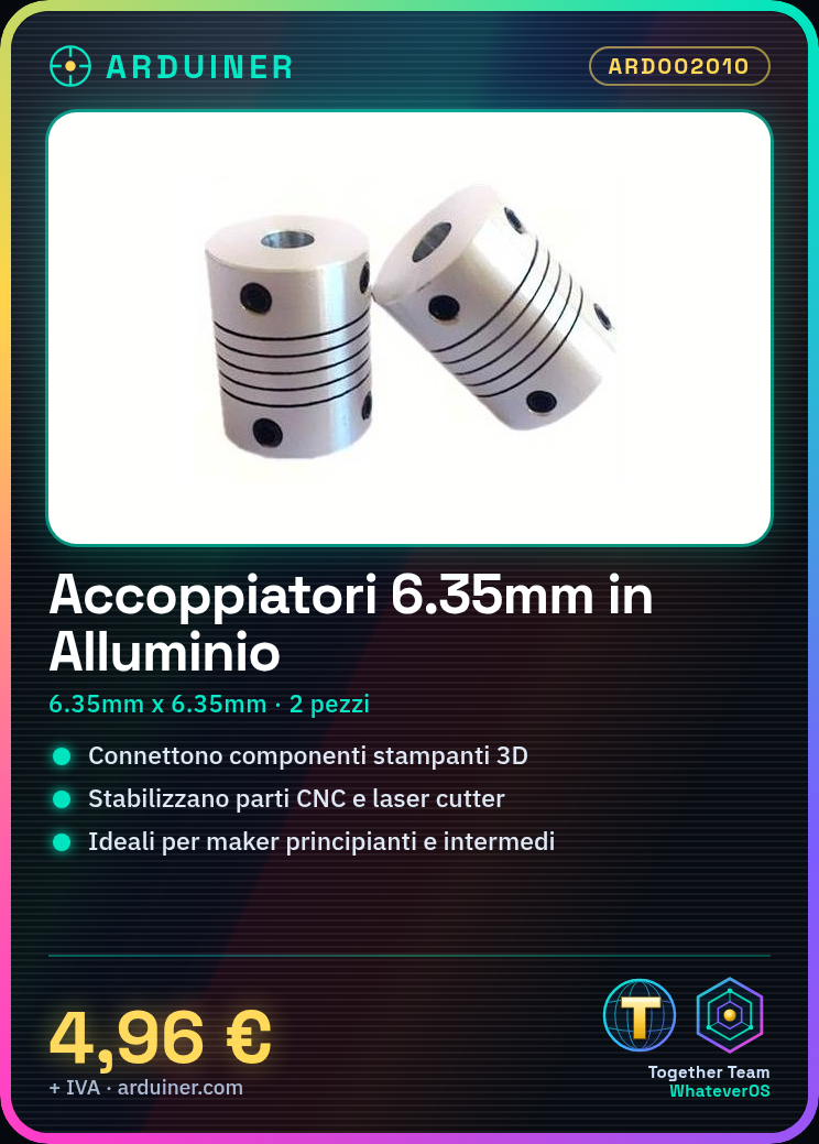 2 Stück 6,35mm x 6,35mm flexible Aluminium-Kupplungen – Bild 5