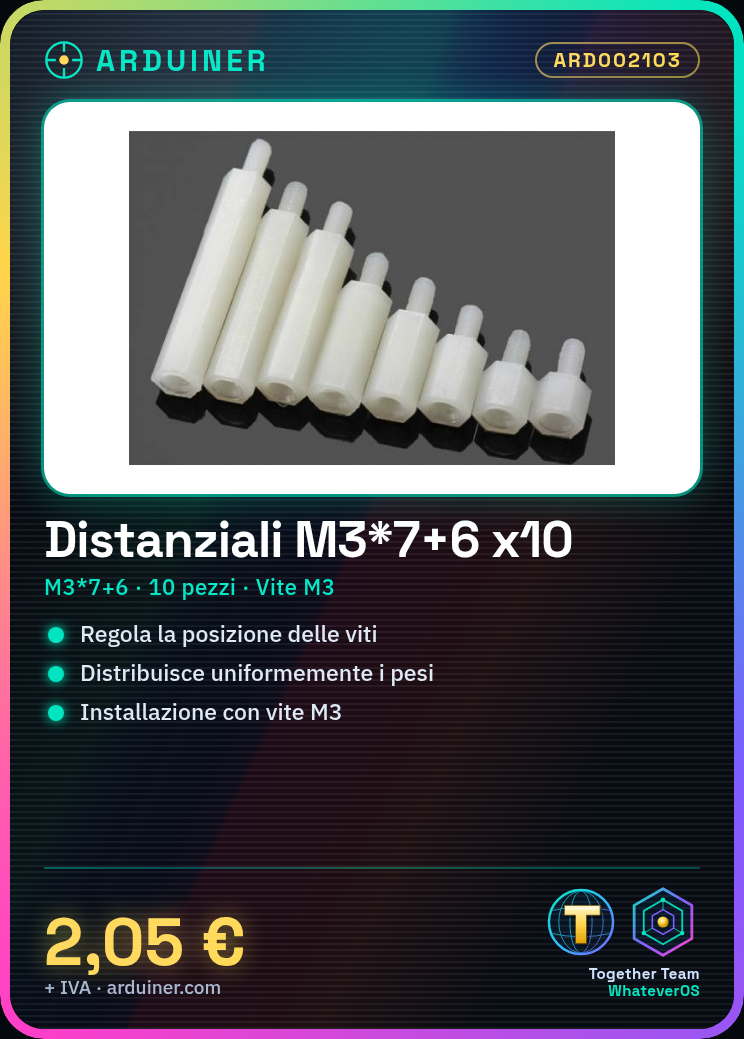 10 Écrous de pas M3*7+6 – Image 5