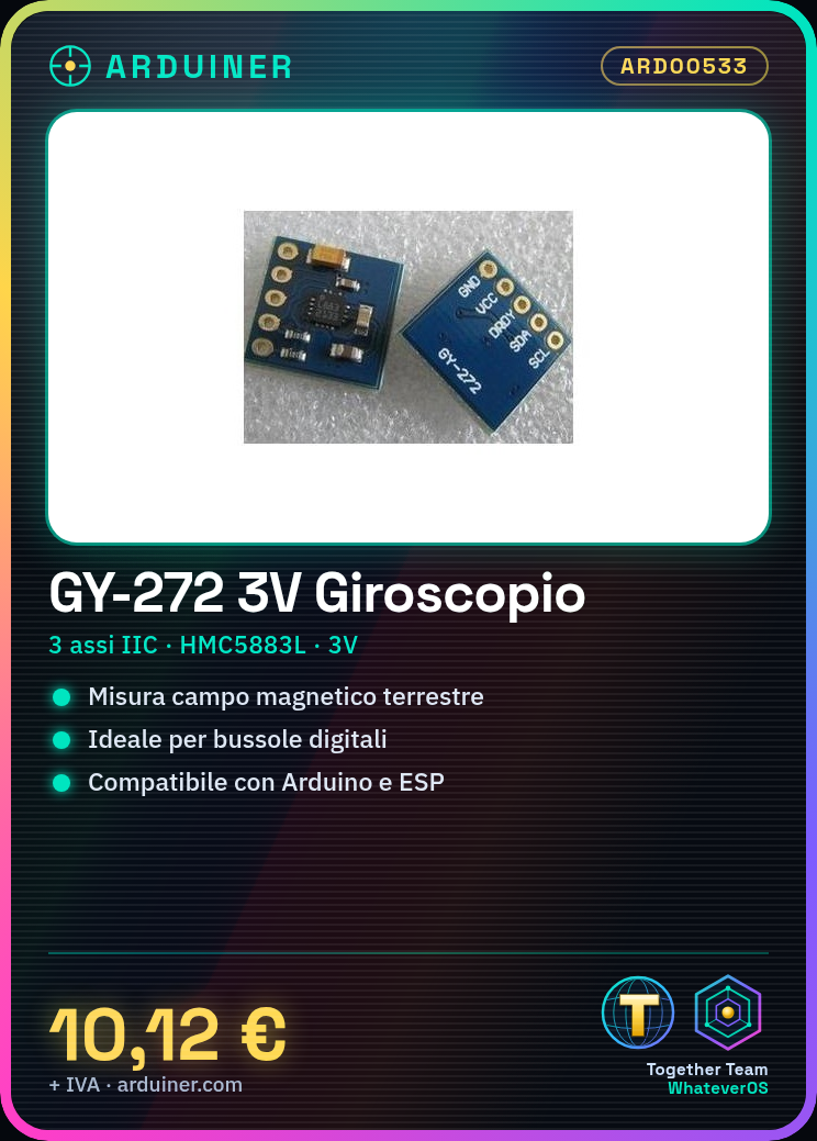 GY-272 3V Digital 3-Axis IIC Compass Module (HMC5883L) - Image 5