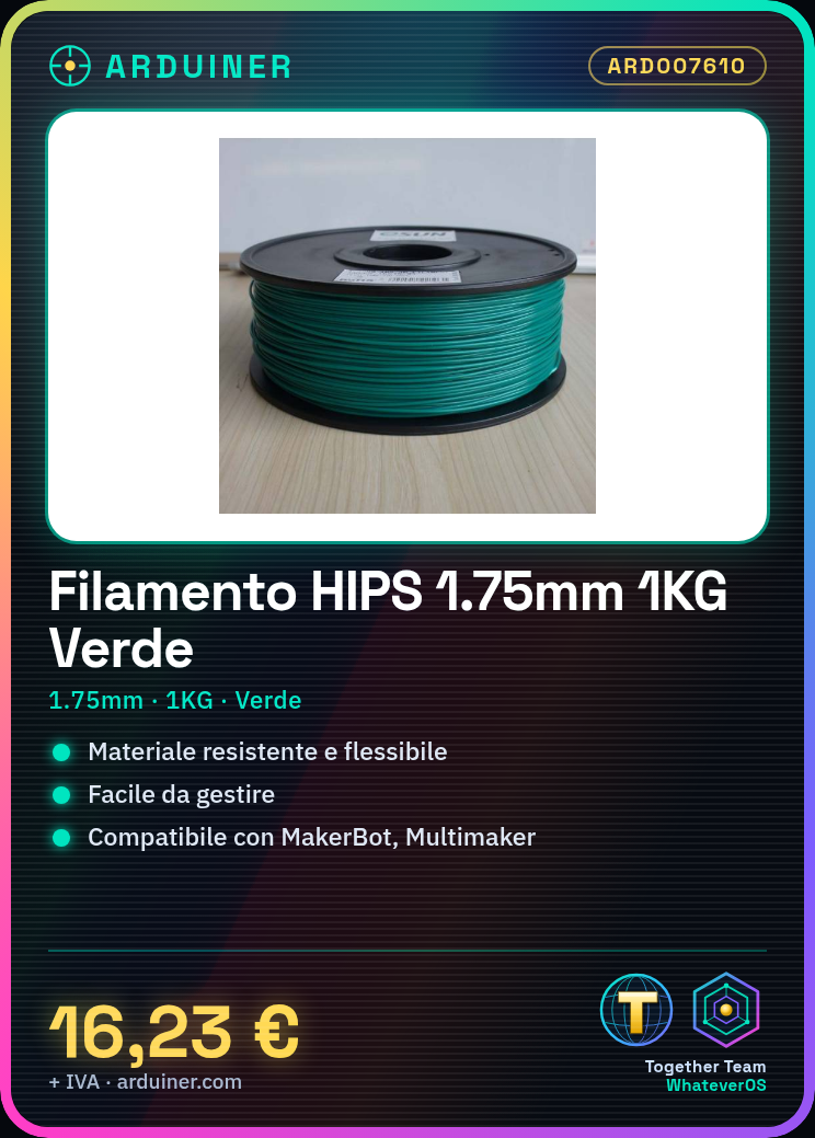 Filament HIPS 1.75mm 1KG Vert GARANTIE HAUTE QUALITÉ POUR MAKERBOT, MULTIMAKER, ULTIMAKER, REPRAP, PRUSA – Image 5