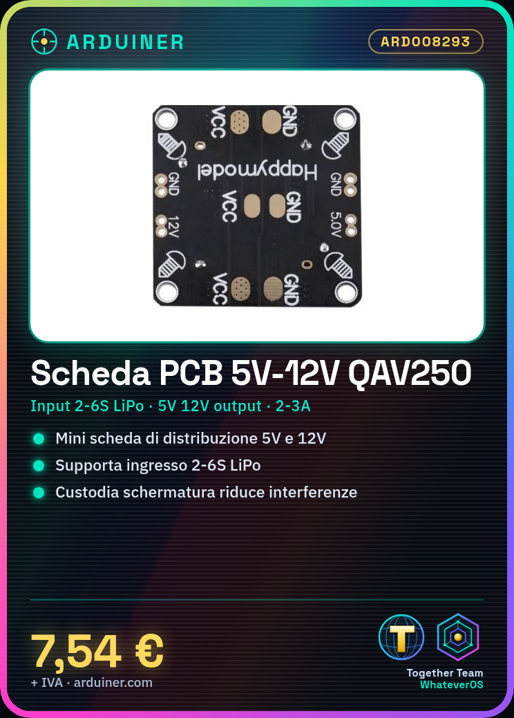Mini-Netzteilverteilkarte für QAV250 CC3D Flugsteuerung mit 5V und 12V – Bild 5