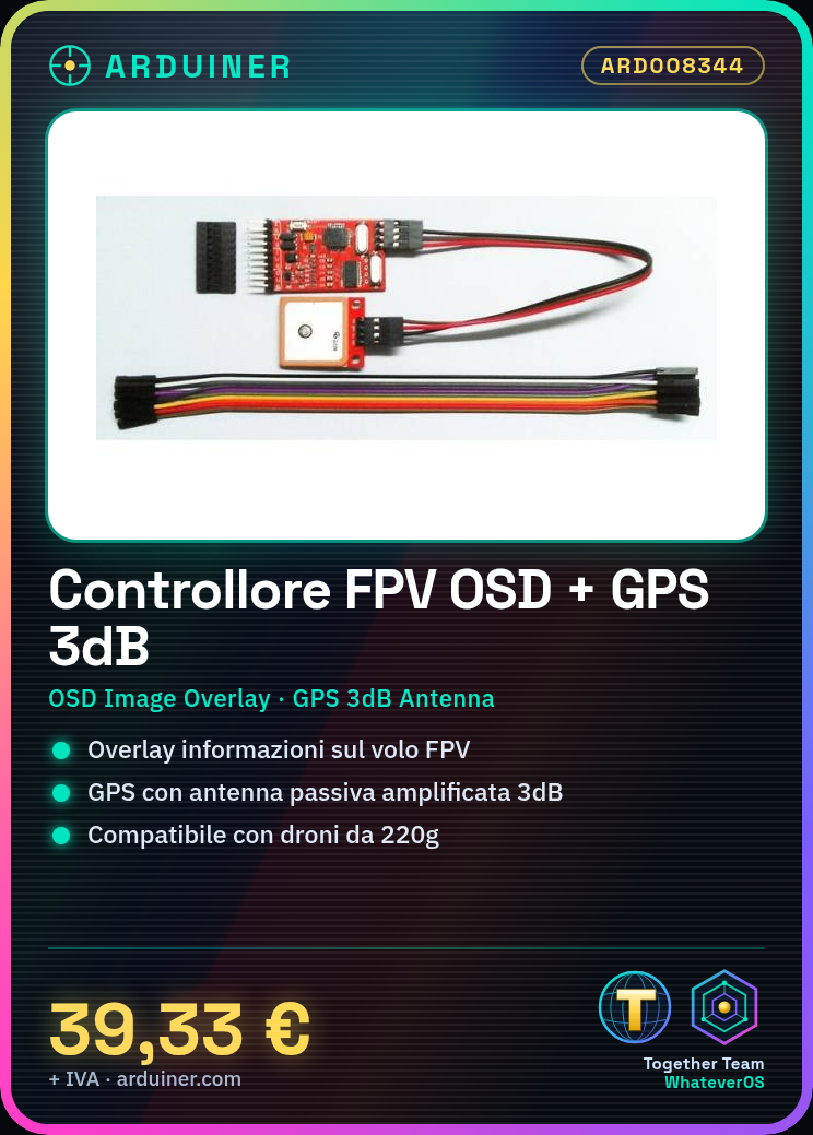 FPV OSD Flugsteuerung Modul Bildüberlagerung + GPS System mit 3db verstärfter Passivantenne – Bild 5