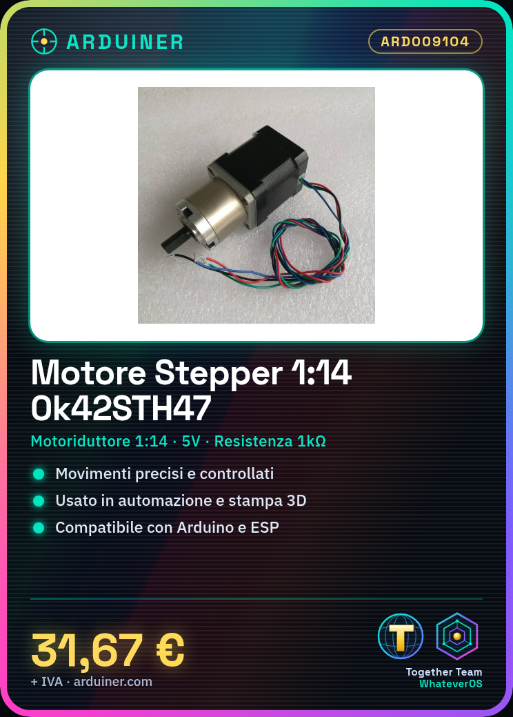 1:14 Stepper Motor with Gearbox - 0k42STH47 - 1684AG14 - Image 8