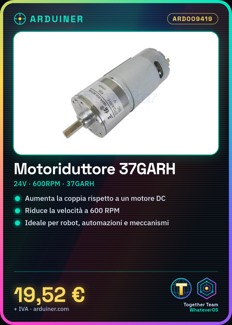 Moteur réducteur 37GARH 24V 600T/min – Image 5