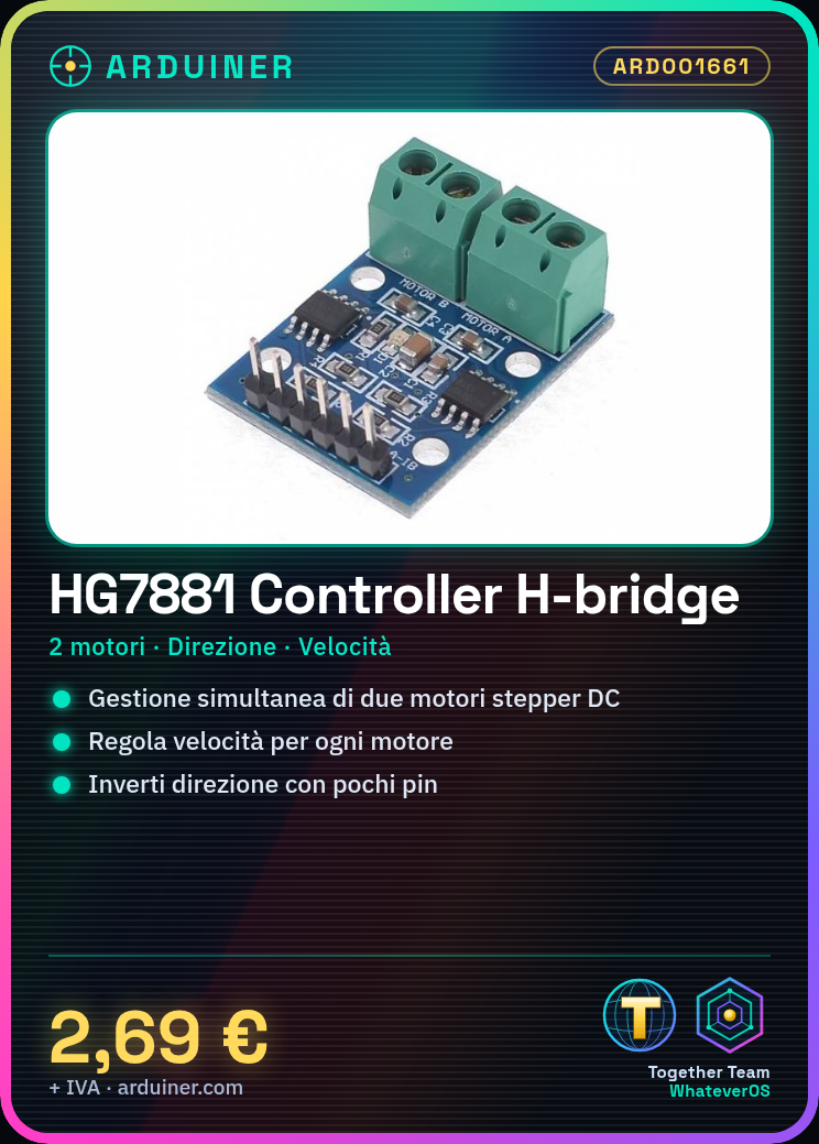 Contrôleur de pont H-bridge pour deux moteurs à pas DC HG7881 – Image 8