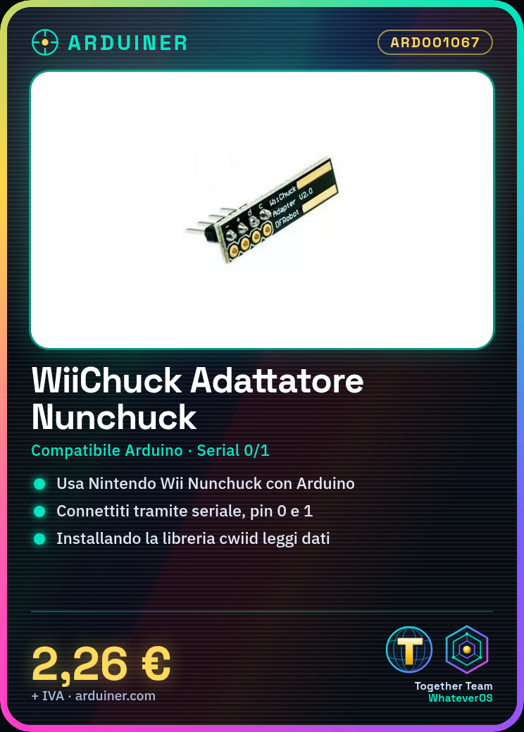 Wii WiiChuck Nunchuck Small Plate Adapter Compatible with Arduino - Image 4