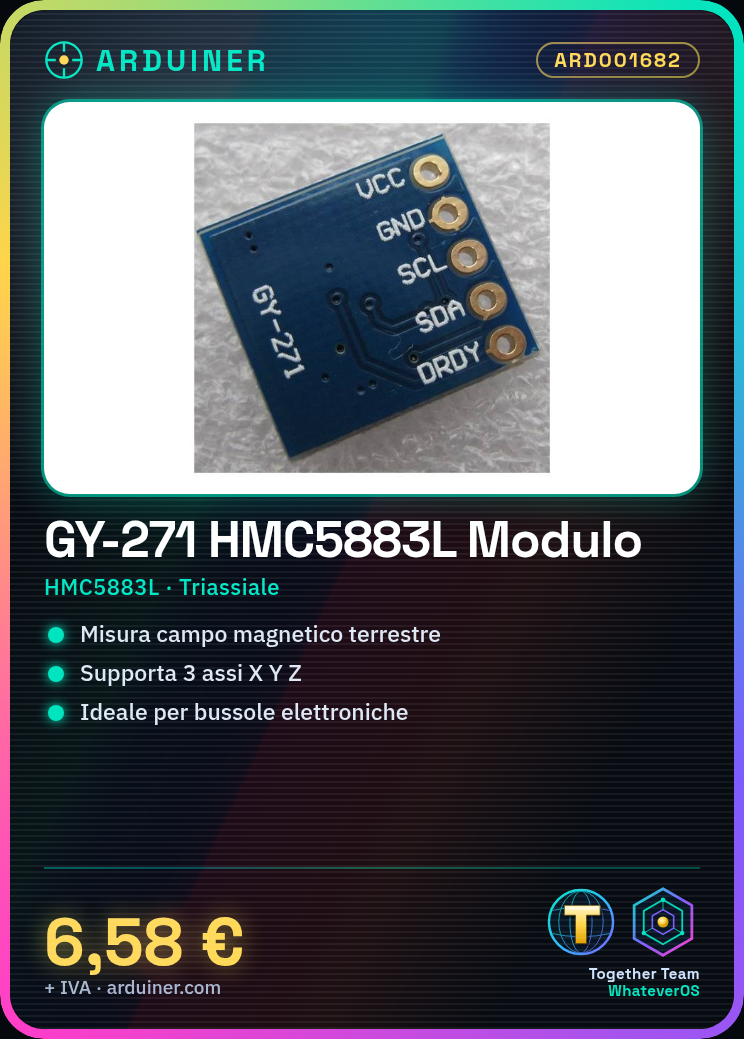 GY-271 HMC5883L 3-Axis Magnetic Field Module Electronic Compass Triaxial Gyroscope - Image 6