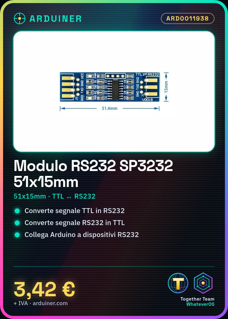 51X15MM RS232 SP3232 TTL Module RS232 to TTL Serial Port Module - Image 2